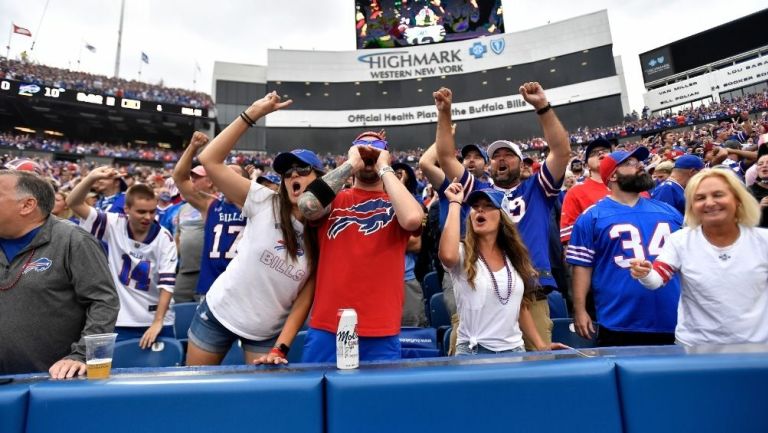 Aficionados en el estadio de Buffalo