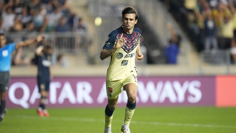 Benedetti celebrando su gol ante Philadelphia