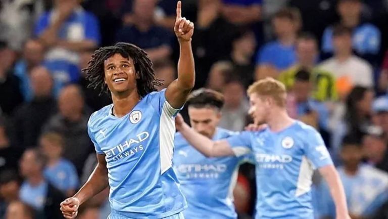 Nathan Ake tras anotar su primer gol en Champions