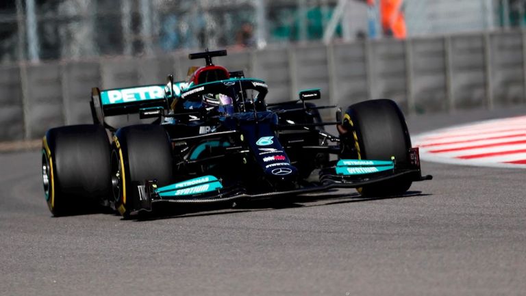 Lewis Hamilton en el Gran Premio de Rusia