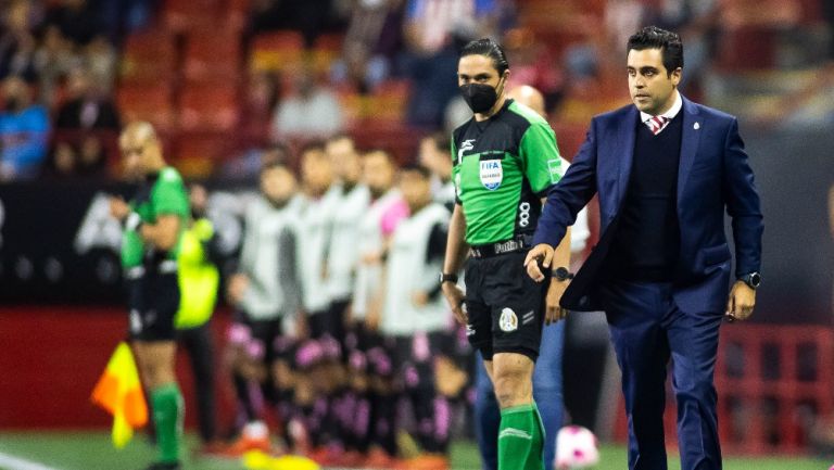 Marcelo Michel Leaño durante un partido con Chivas