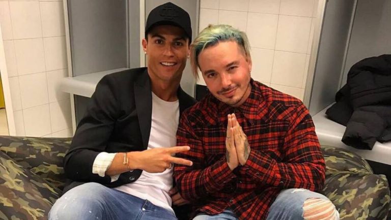 Cristiano Ronaldo y J Balvin juntos