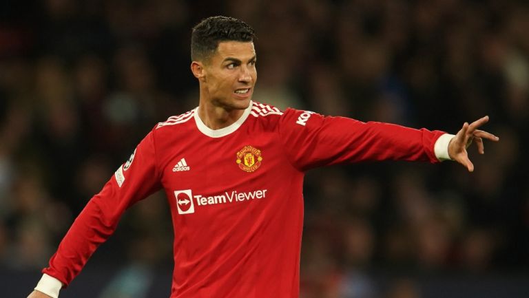 Cristiano Ronaldo jugando con el Manchester United