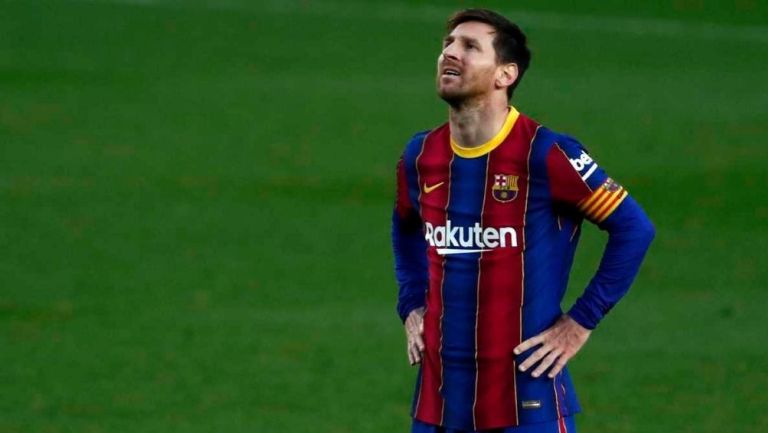 Messi en un juego con Barcelona 