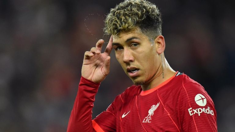 Roberto Firmino con el Liverpool