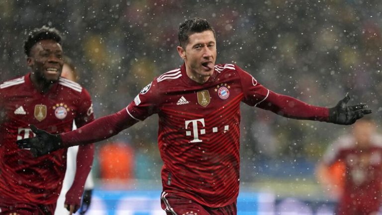 Robert Lewandowski festeja su gol