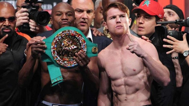 Maywheater frente al Canelo