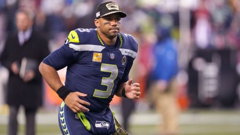 Russell Wilson en un partido de los Seahawks