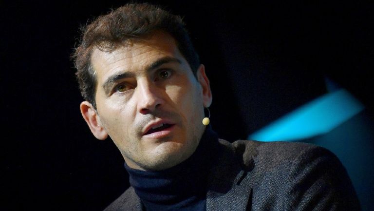 Iker Casillas durante una conferencia para Web Summit