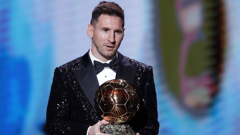 Messi tras ganar el Balón de Oro 