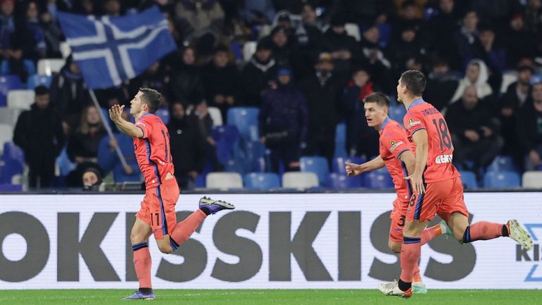 Remo Freuler celebra gol con Atalanta