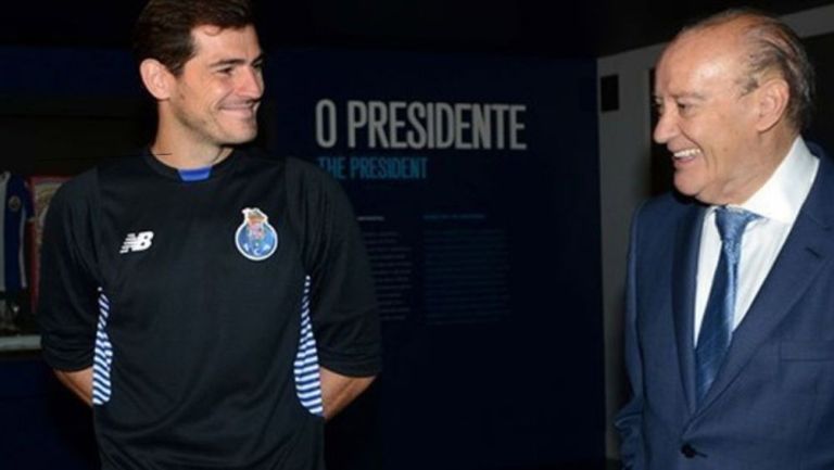 El presidente junto a Iker Casillas