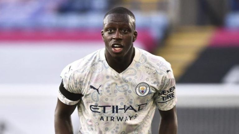 Benjamin Mendy con el Manchester City