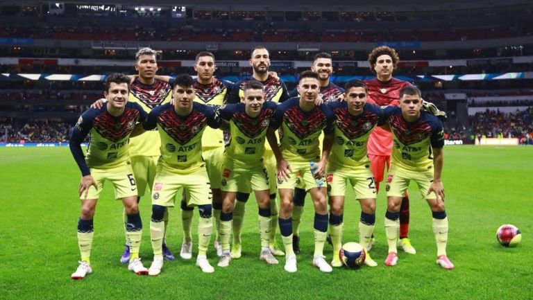 Jugadores del América en un partido