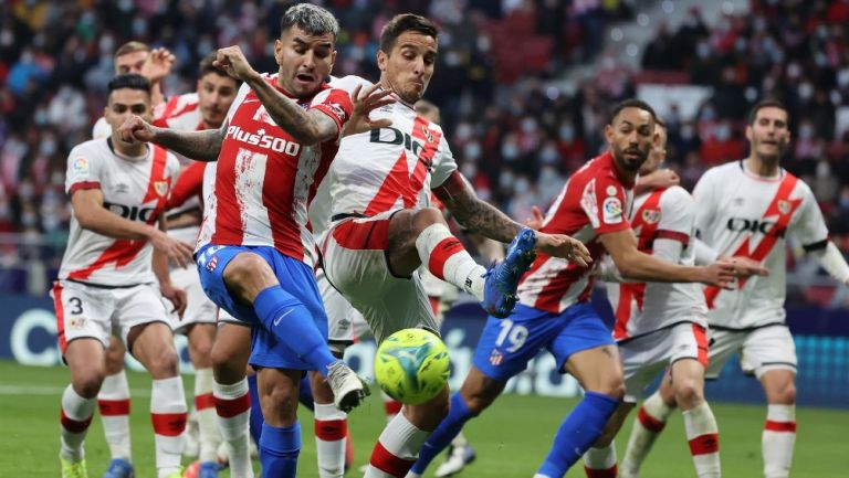 Ángel Correa en acción con el Atlético de Madrid