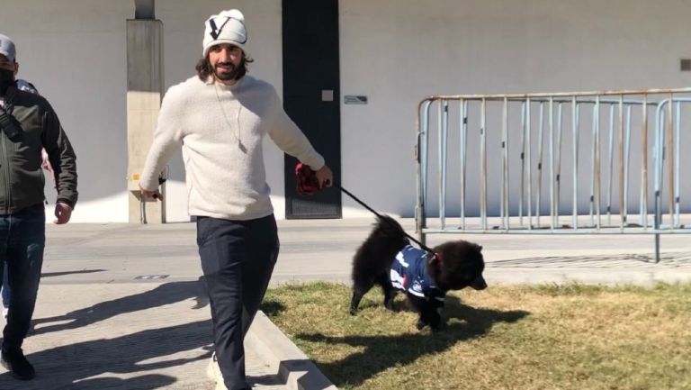 Rayados: Rodolfo Pizarro vistió a su perro con playera de Monterrey