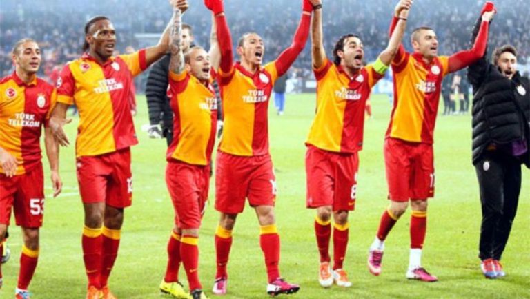 Jugadores del Galatasaray en festejo