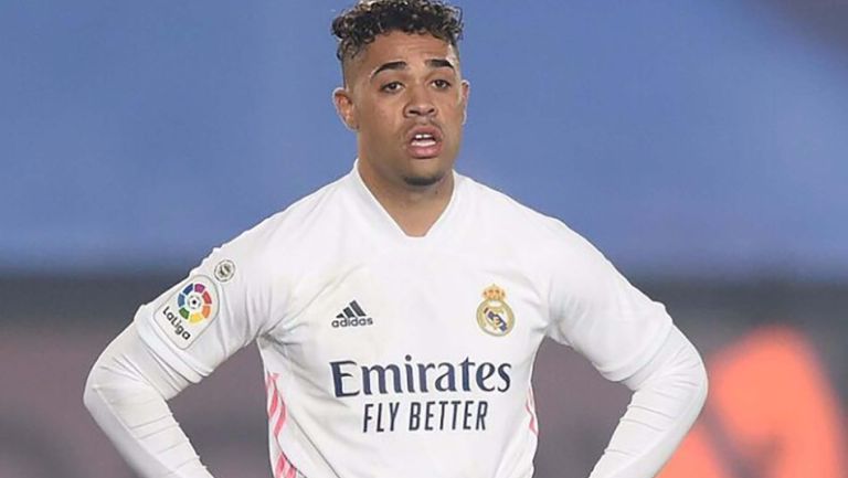 Mariano durante un partido con el Real Madrid