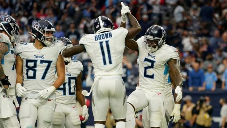 Titans celebrando un touchdown