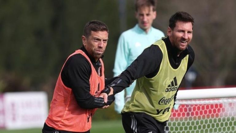 Papu Gómez y Lionel Messi en la Selección de Argentina
