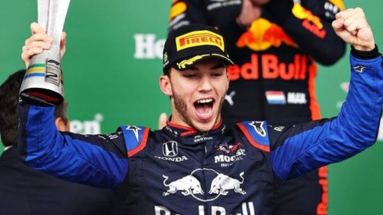 Pierre Gasly ganando una carrera