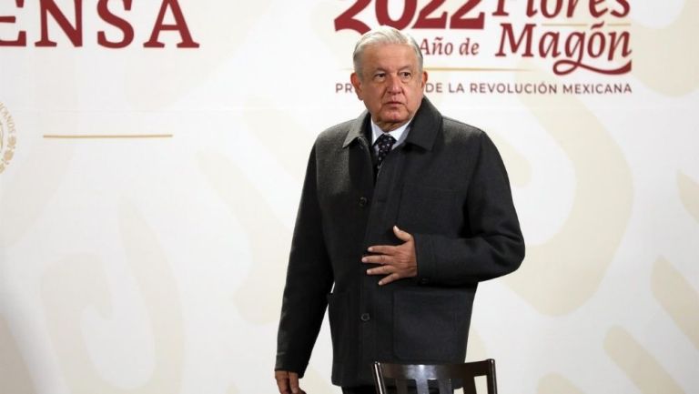López Obrador durante su conferencia mañanera 