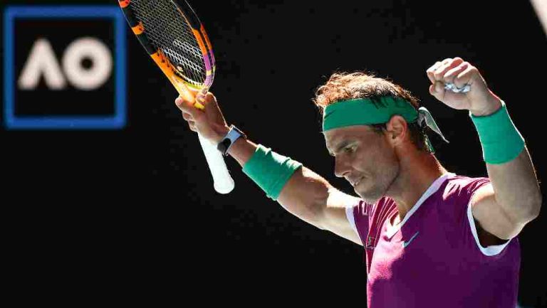 Rafa Nadal en el Abierto de Australia