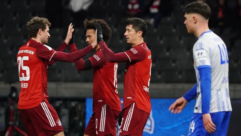 Bayern Munich celebra ante Hertha Berlin