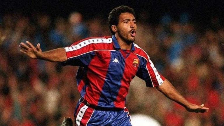 Romario con el Barcelona