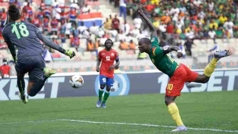 Vicent Aboubakar en el juego vs Gambia 