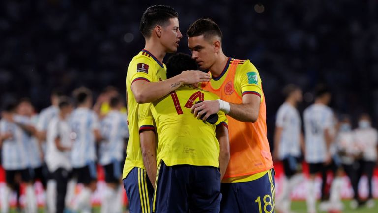 Jugadores de Colombia se lamentan tras derrota