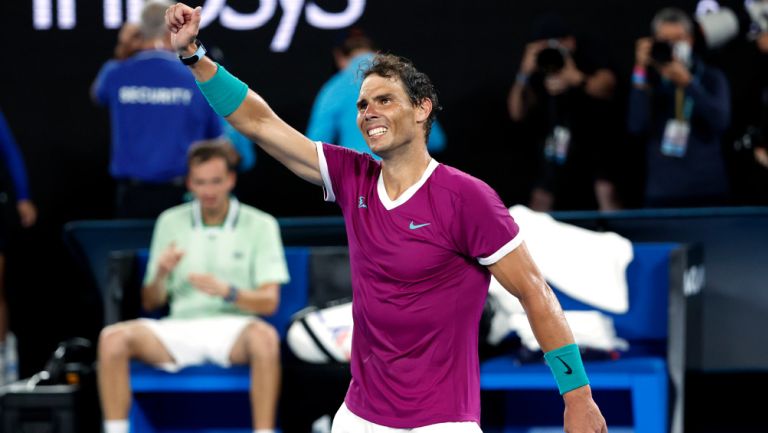 Rafael Nadal durante el Australian Open 