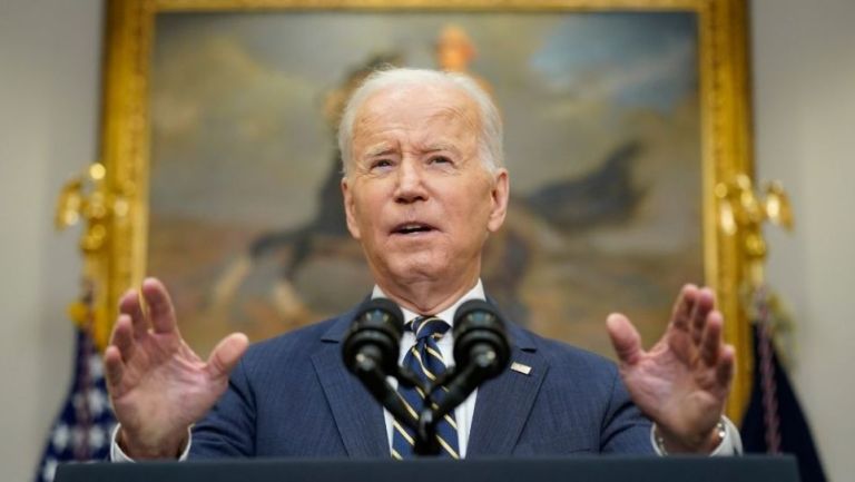 Joe Biden en conferencia de prensa