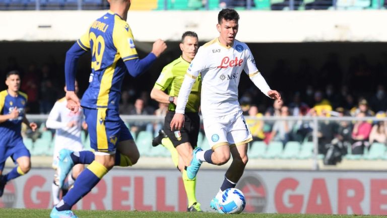 Chucky Lozano en el partido vs Hellas Verona 