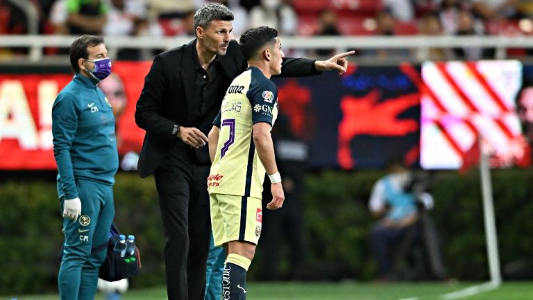 Fernando Ortiz durante un partido con América