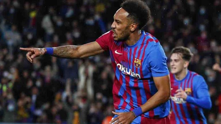 Aubameyang, jugador del FC Barcelona 