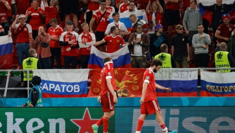 Jugadores de Rusia tras un partido