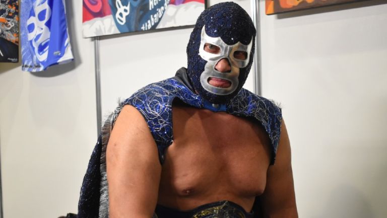 Blue Demon Jr. asistió a La Mole 2022 en Ciudad de México