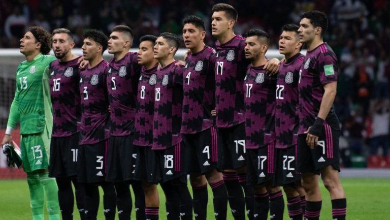 Jugadores de México previo al partido vs Estados Unidos