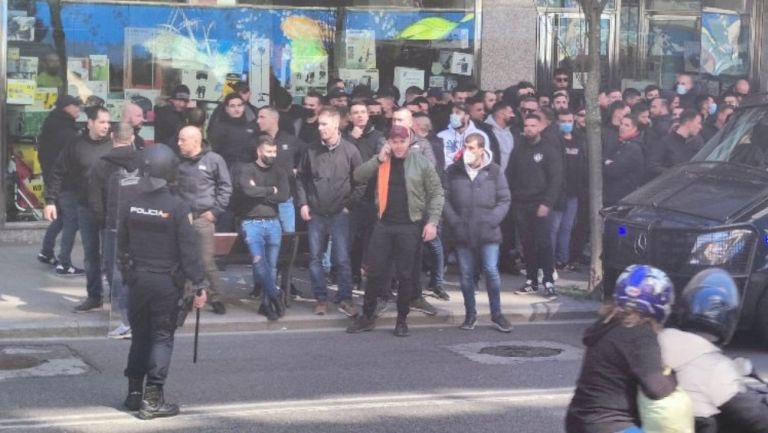 Ultras Sur golpearon a hinchas del Celta de Vigo 