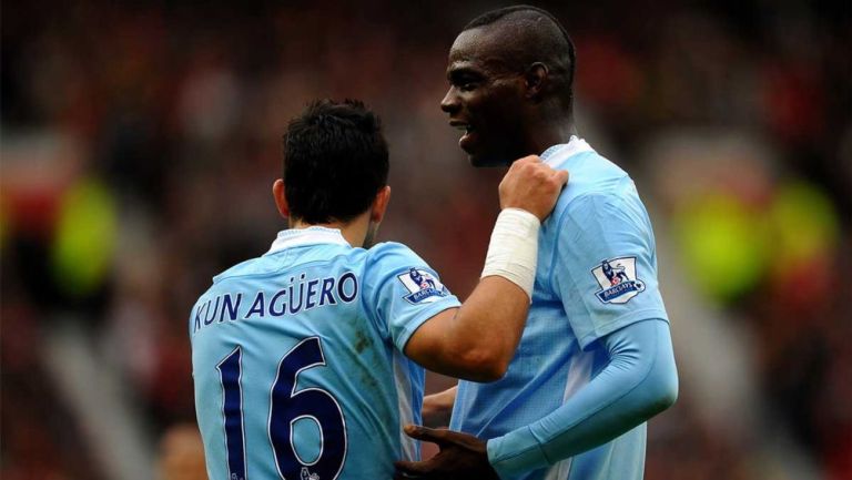 Kun Agüero y Mario Balotelli como jugadores del Manchester City
