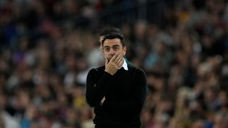 Xavi Hernández en eliminación del Barcelona