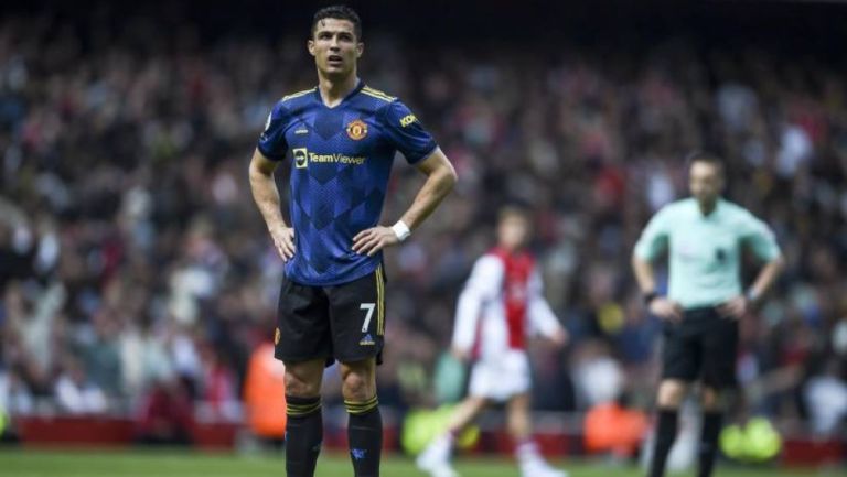 Cristiano Ronaldo en lamento con Manchester United