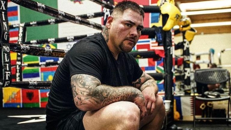 Andy Ruiz en campamento con el Canelo Team