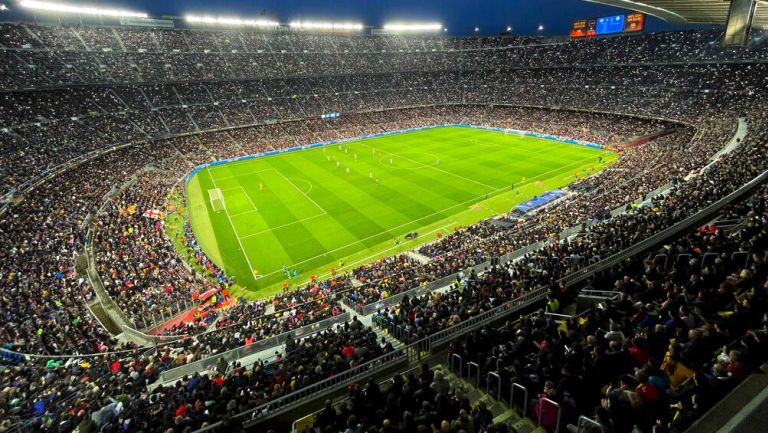 Estadio Camp Nou durante un partido del Barcelona 