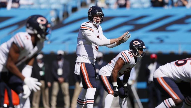 Nick Foles, con el jersey de los Chicago Bears