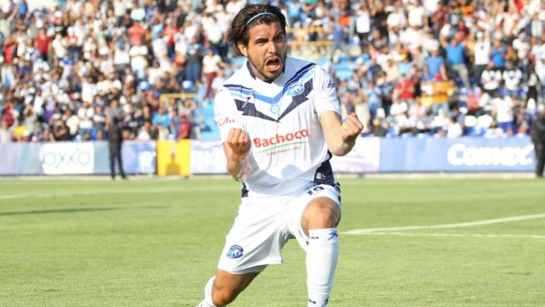 Jesús Miranda festejando un gol