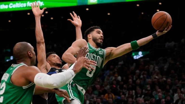 Jayson Tatum durante el partido