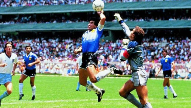 Maradona durante el mundial de México 86