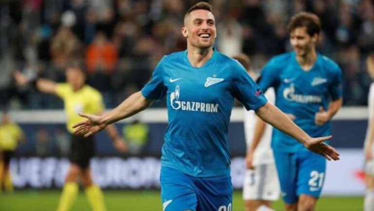 Jugadores del Zenit en festejo